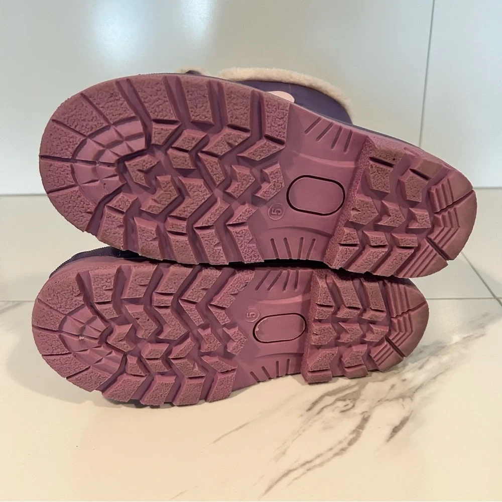Nova Mountain Kids Purple and Pink Snow Boots Size 5